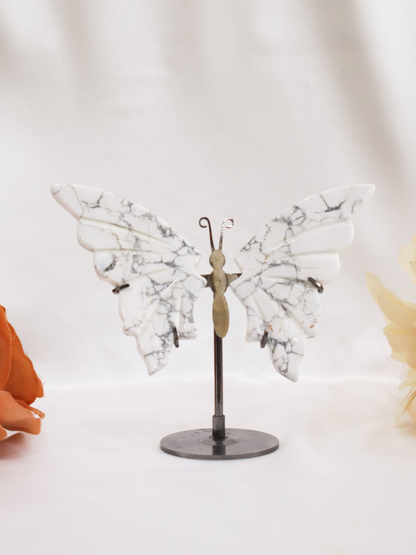 White Howlite Butterfly Wings #2