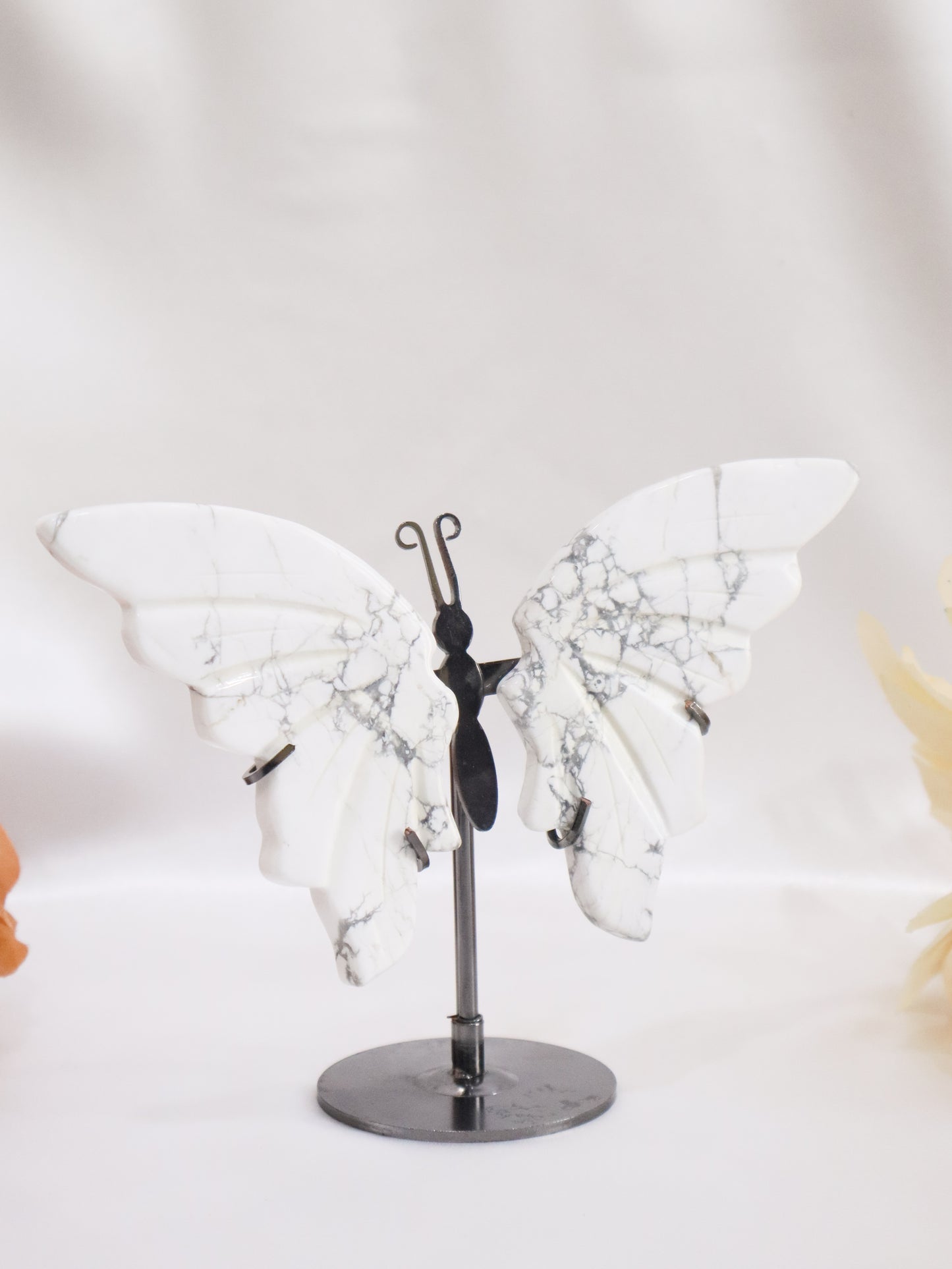 White Howlite Butterfly Wings #1