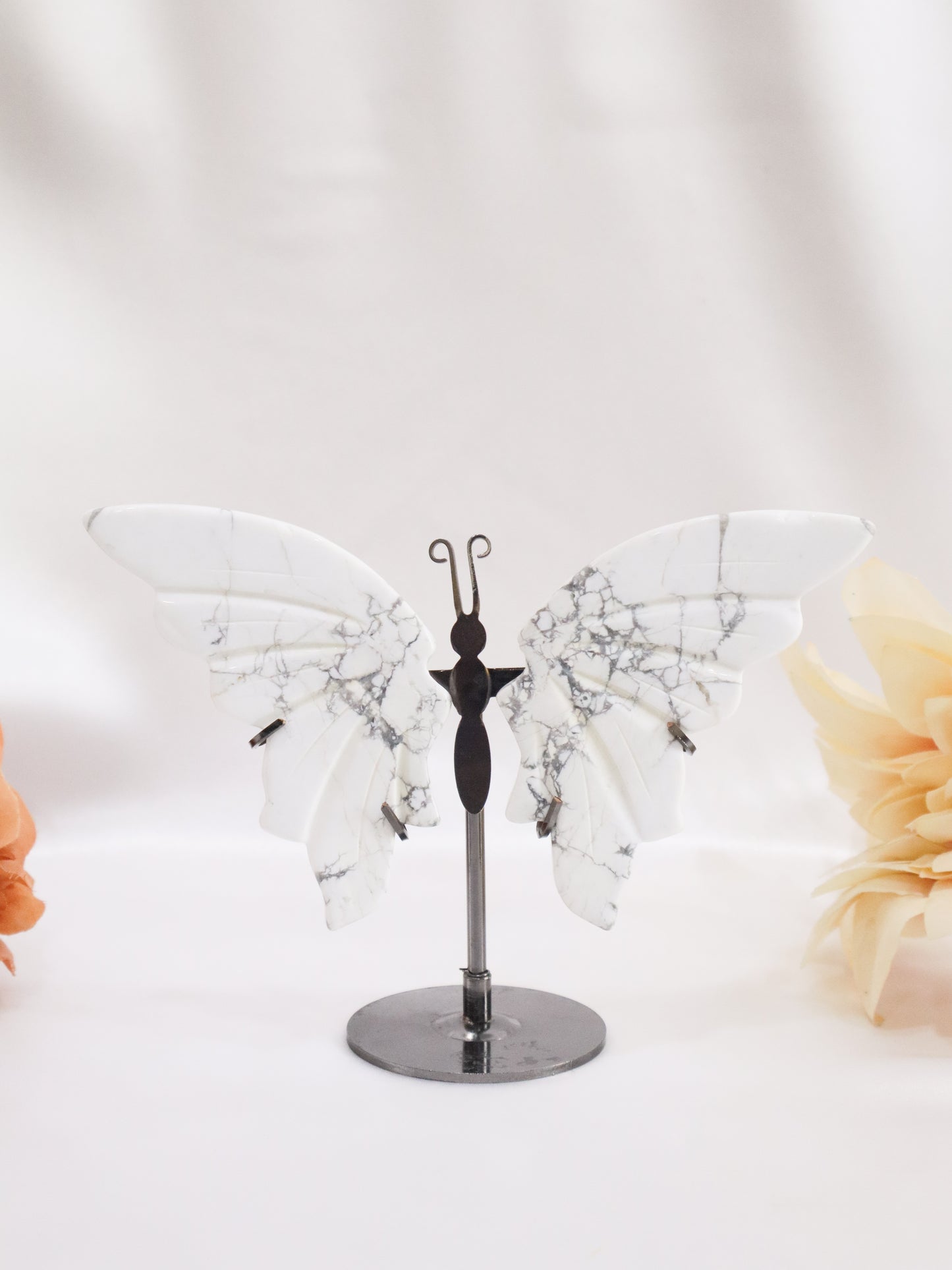 White Howlite Butterfly Wings #1