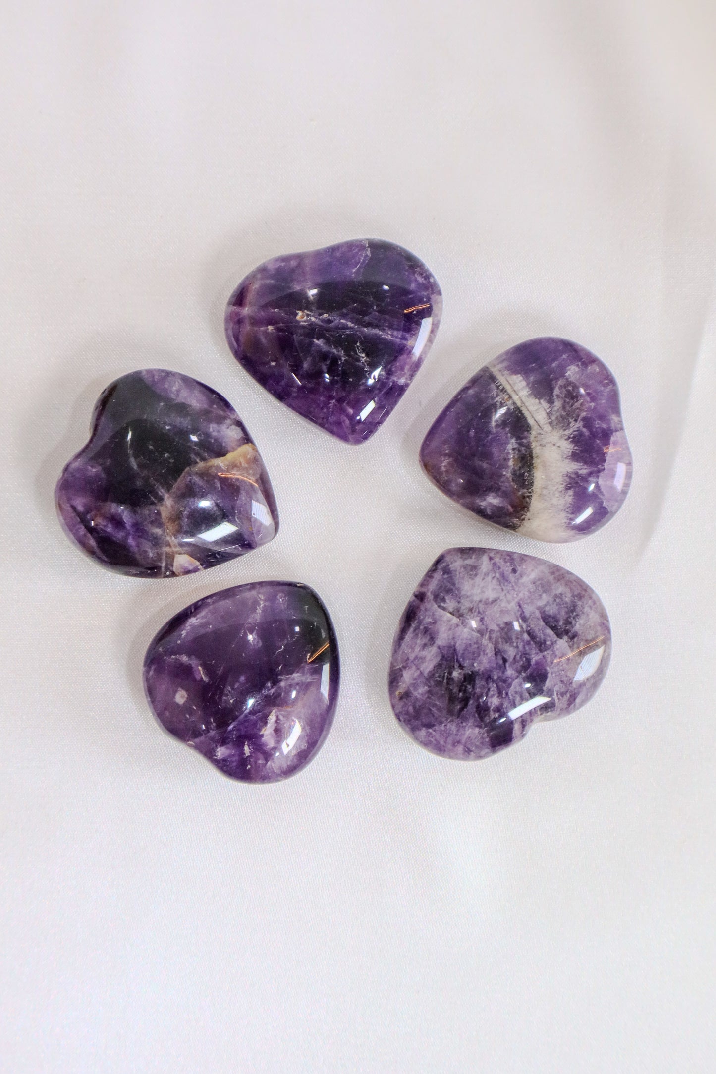 Dream Amethyst Hearts