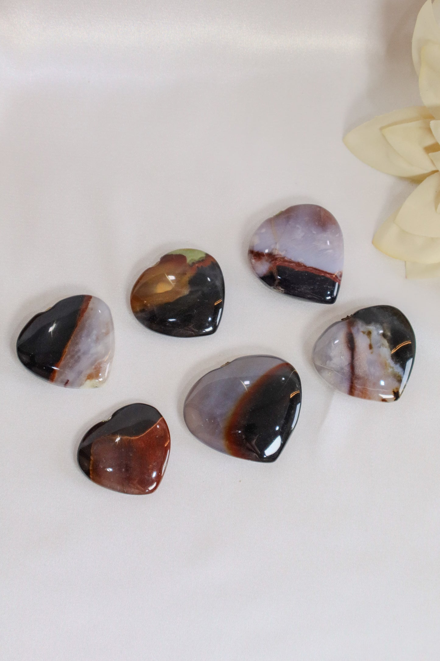 Banded Agate Hearts