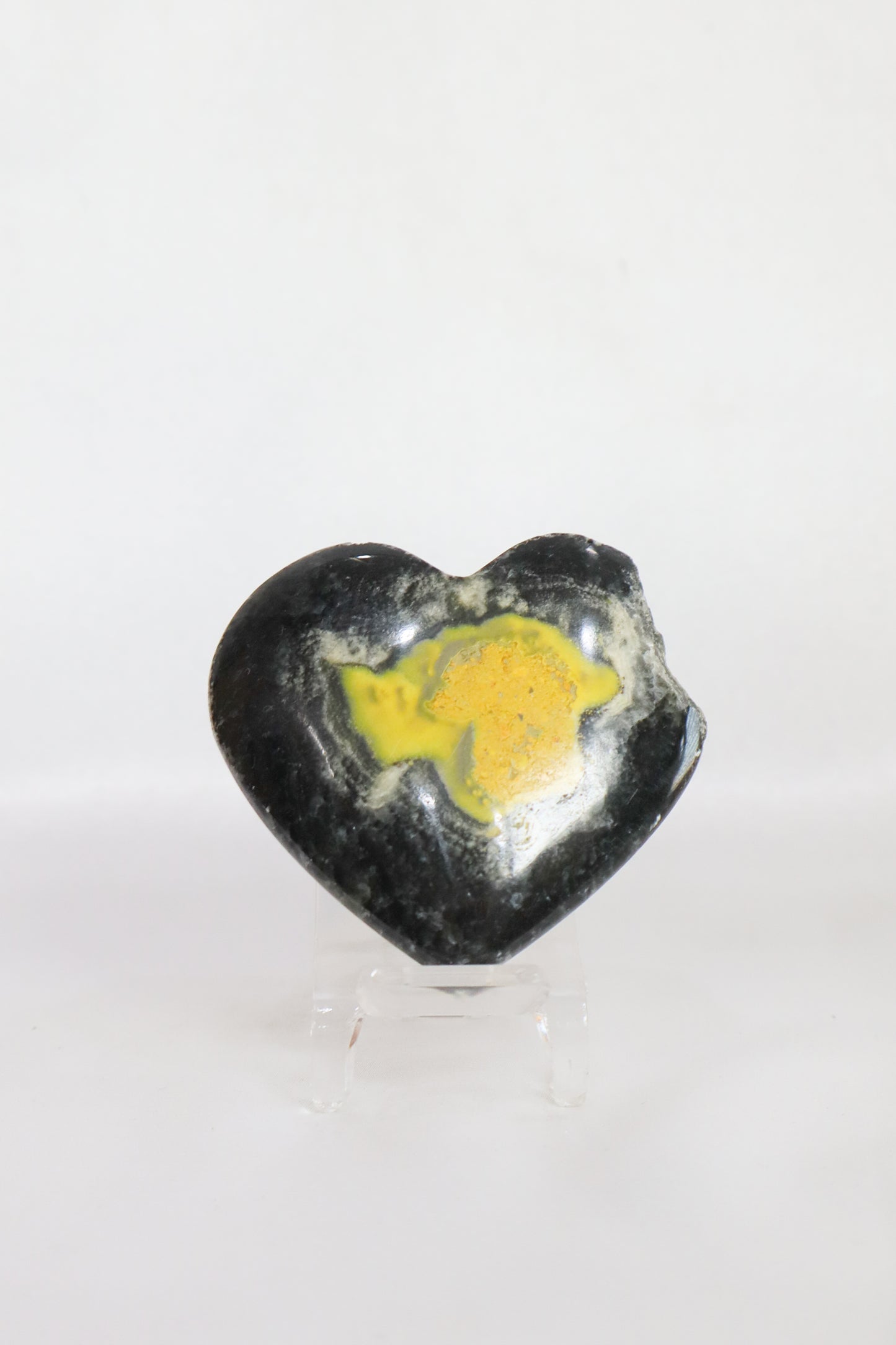 Bumble Bee Jasper Heart #4- Broken From Side