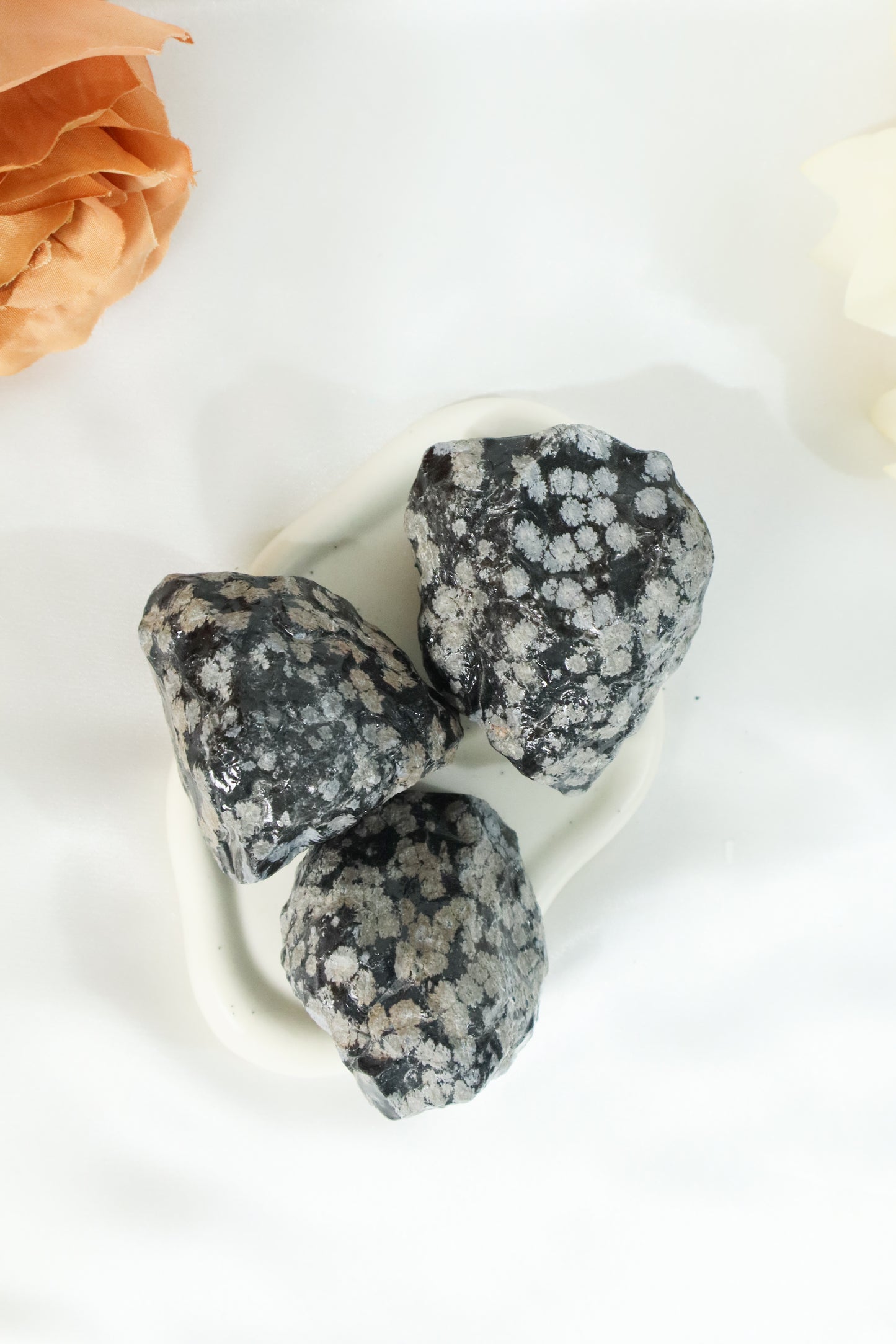 Raw Snowflake Obsidian - Large