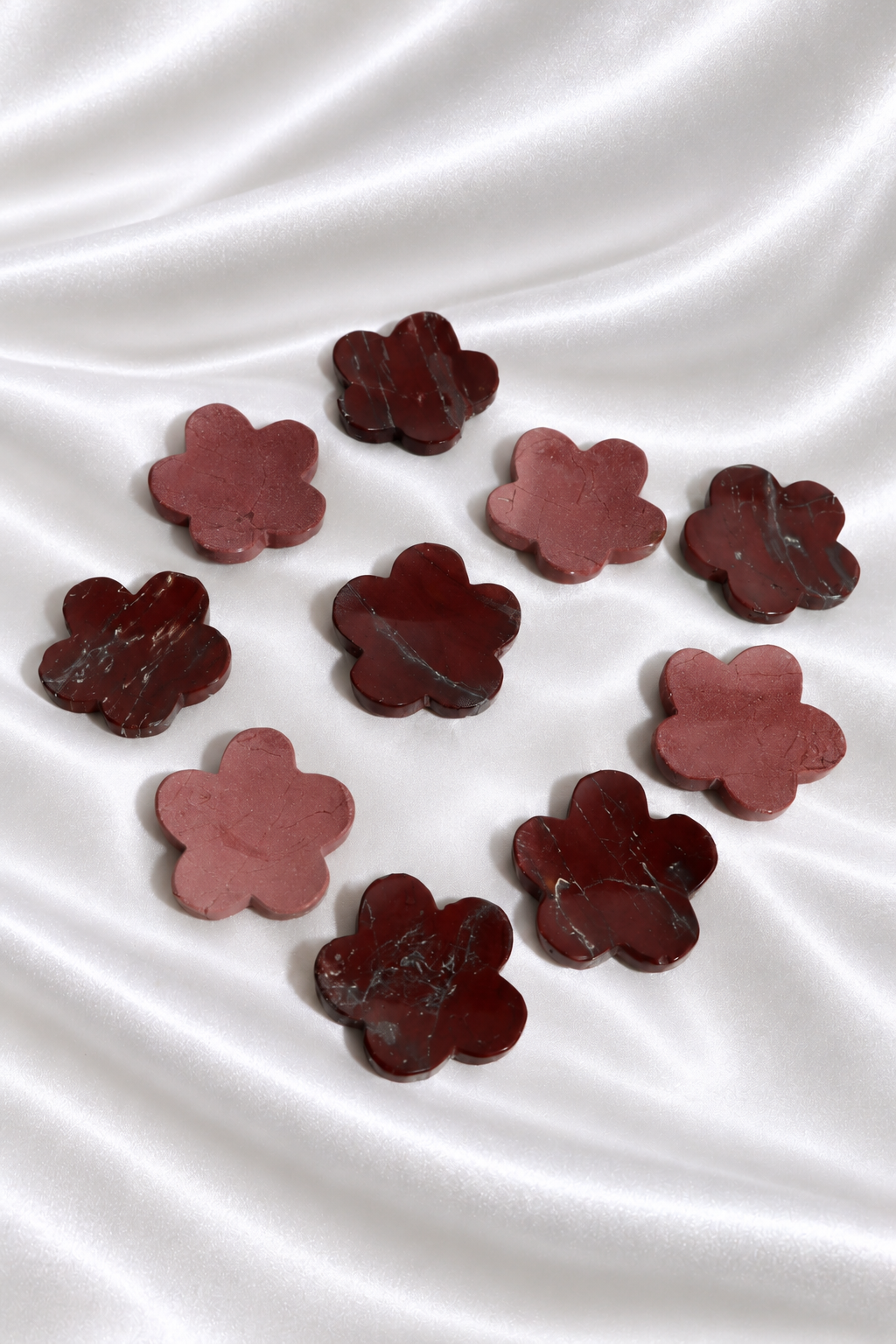 Mookaite Flower Worry Stone