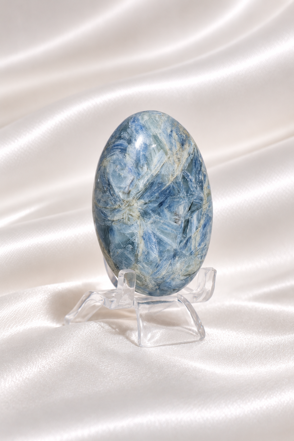 Blue Kyanite Palmstone #2