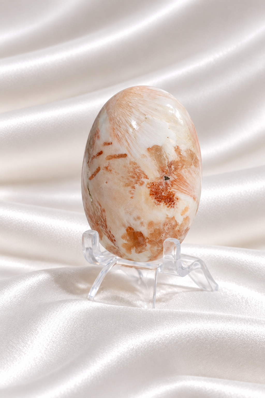 Pink Scolecite Palmstone #13