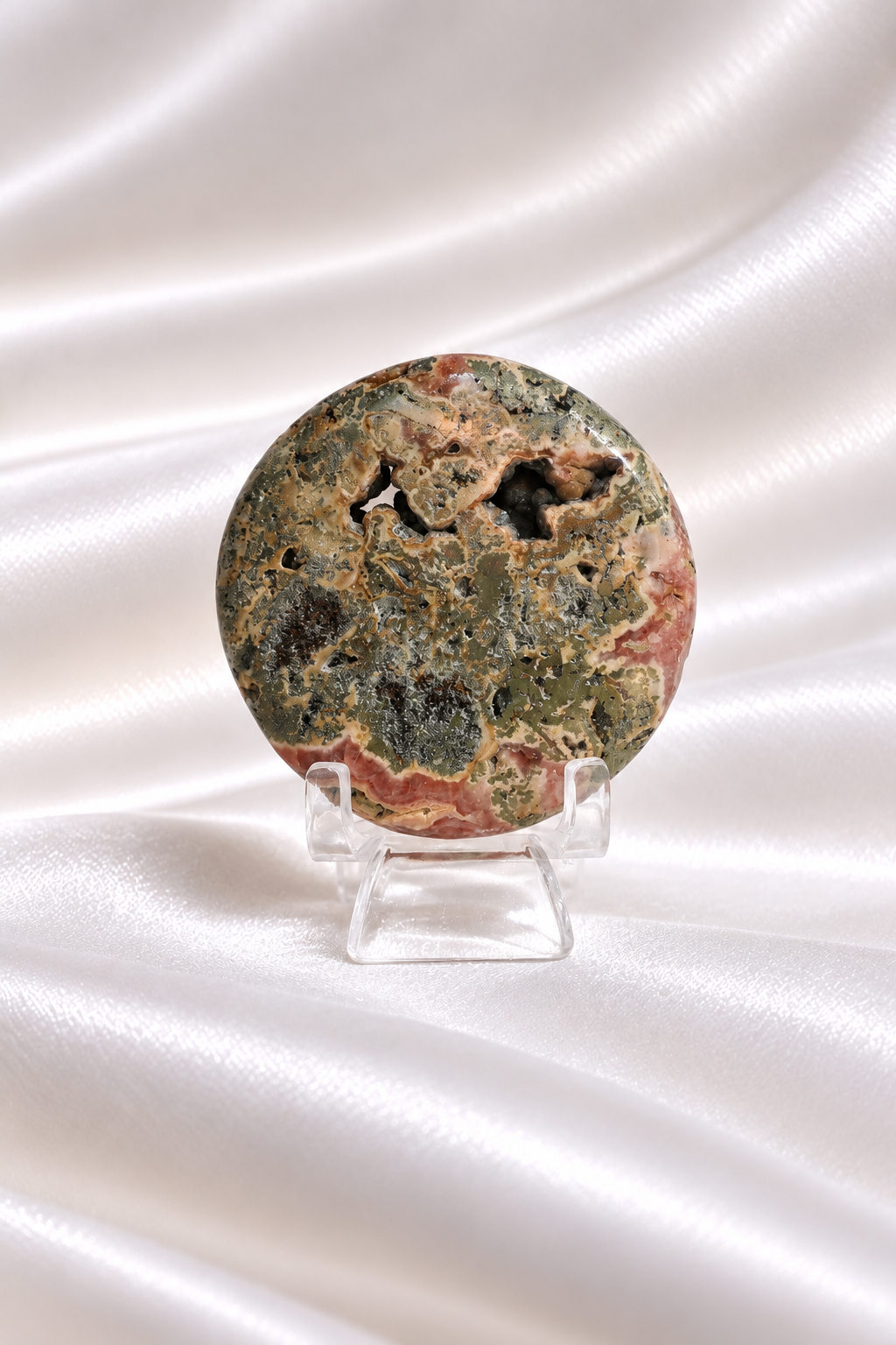 Rhodochrosite palmstone #3