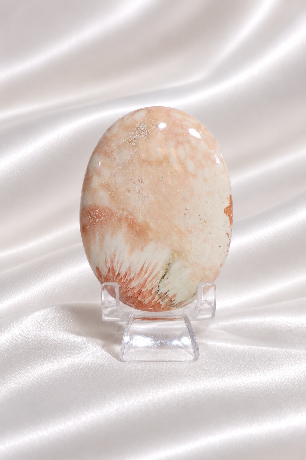Pink Scolecite Palmstone #14
