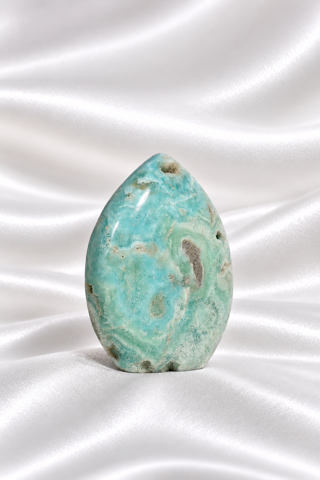Blue Aragonite Flame #12