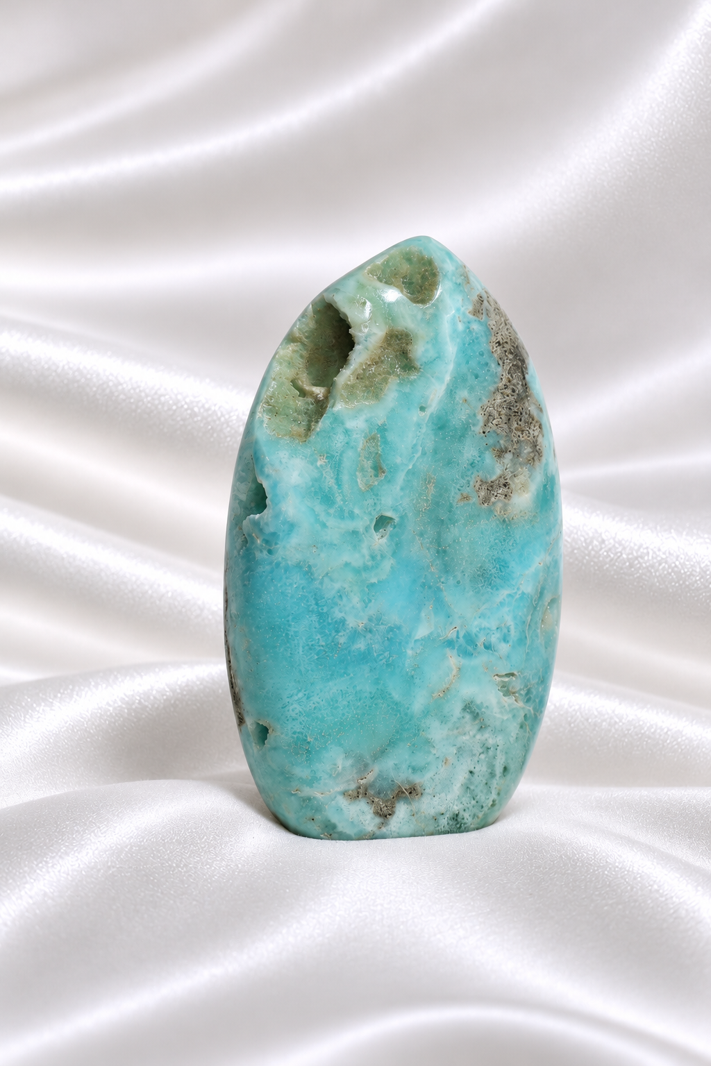 Blue Aragonite Flame #15