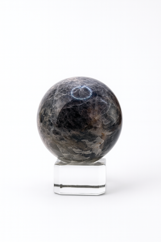 Black Moonstone Sphere #1
