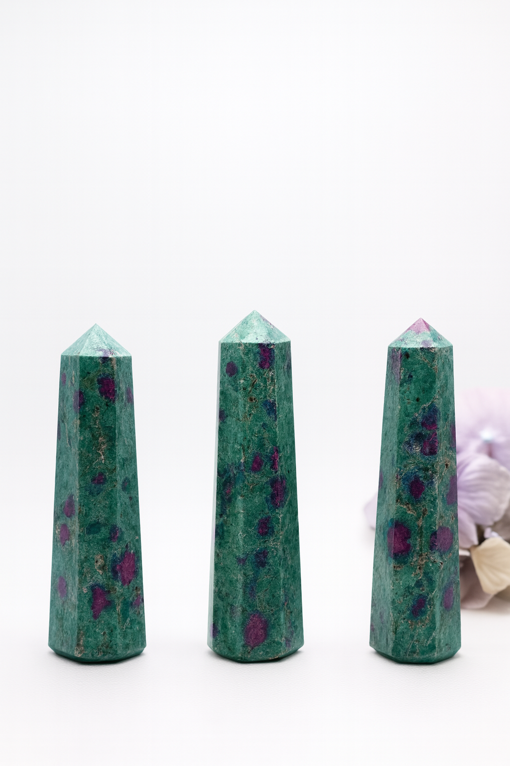 Ruby Fuchsite Points
