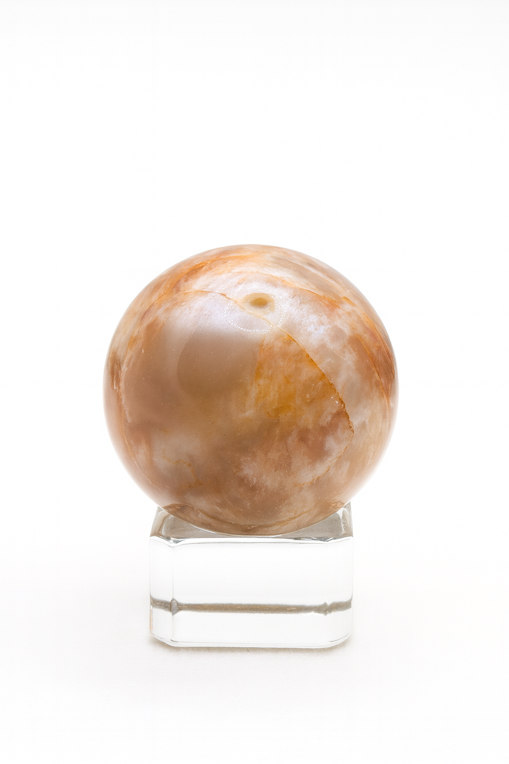 Peach Moonstone Sphere #1 - Small