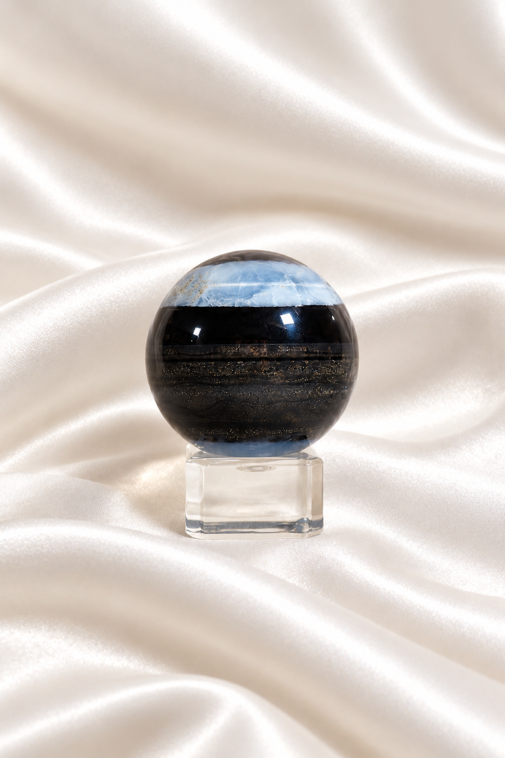 Blue Opal Sphere #17