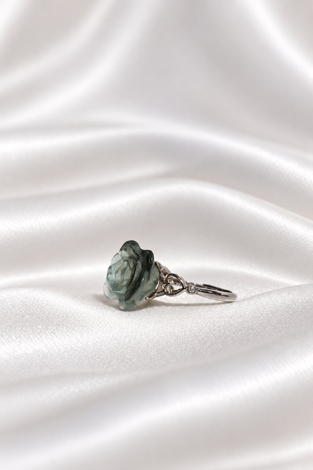 Fluorite Flower Ring #3