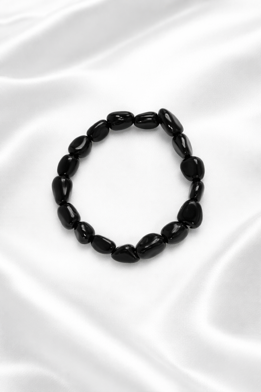 Black Obsidian Tumbled Bracelet