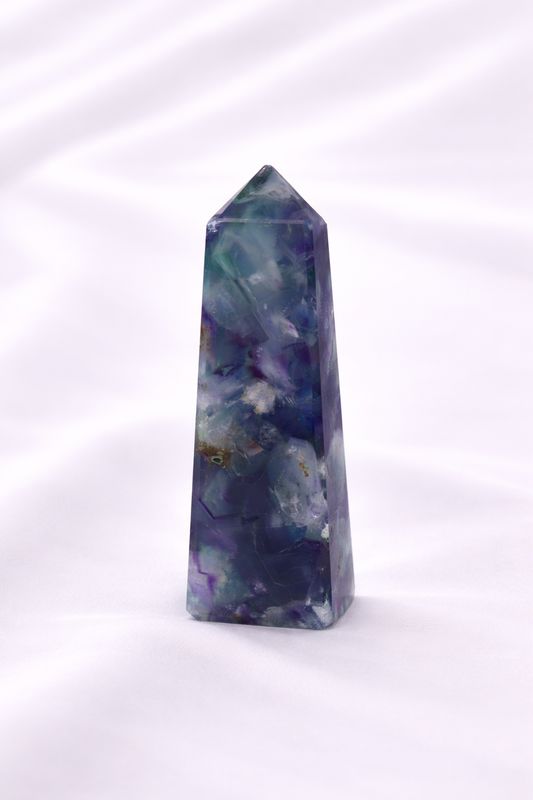 Fluorite Tower #10 - Tip Broken