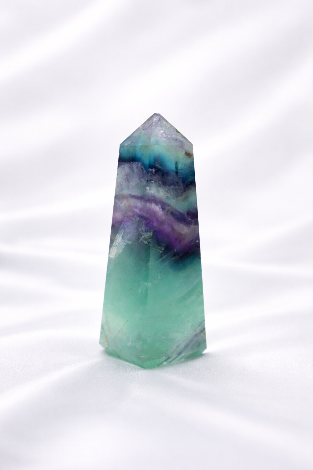 Fluorite Tower #5 - Tip Broken