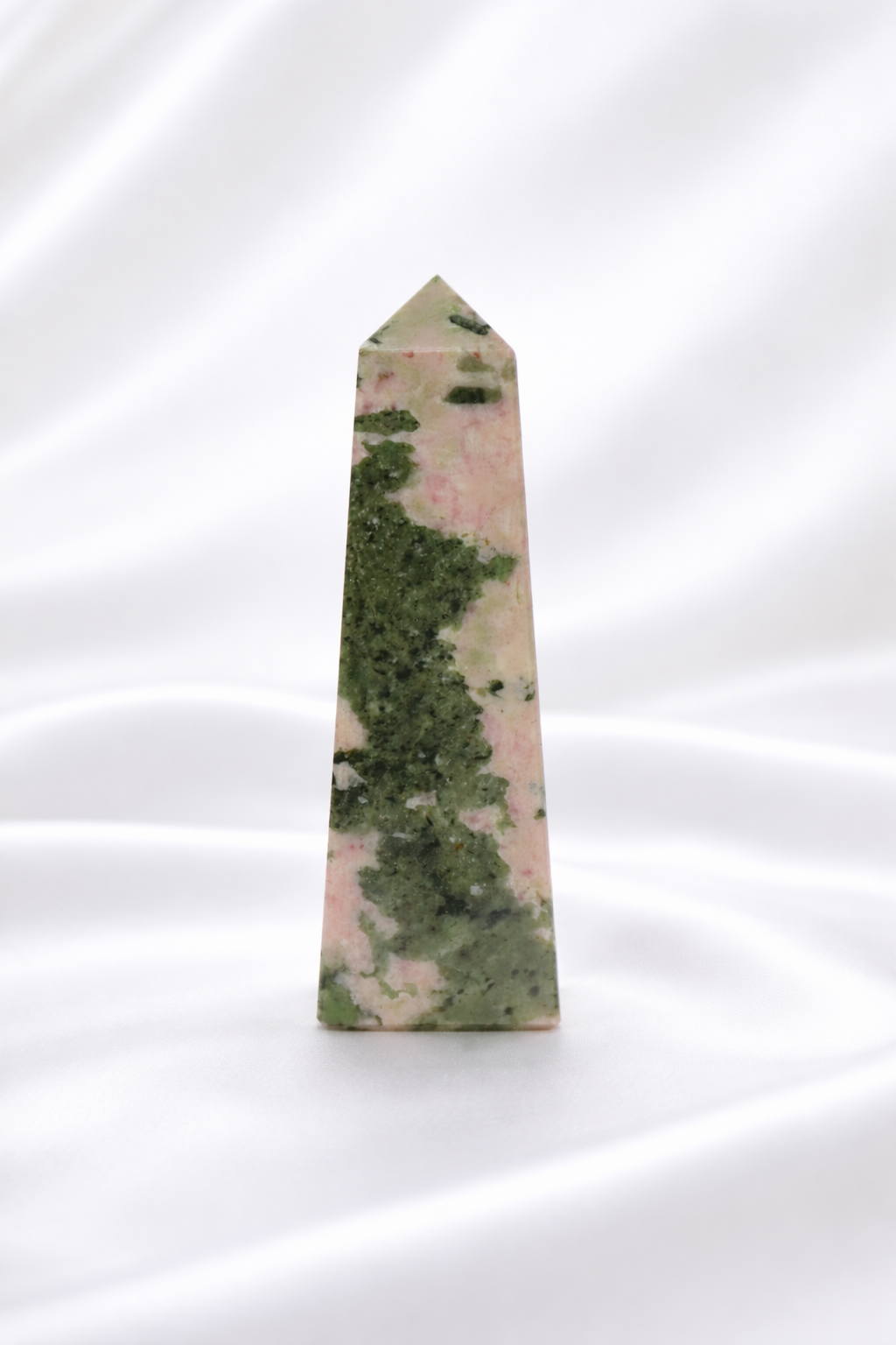 Pink Thulite w/ Green Epidote Tower #3
