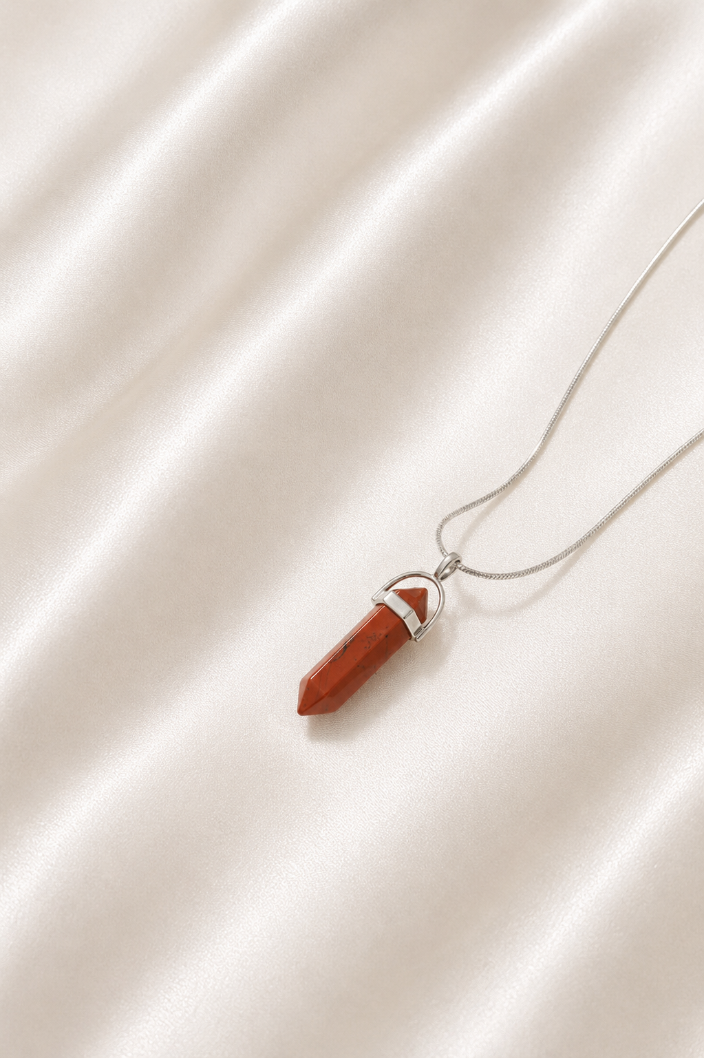 Red Jasper Pencil Necklace