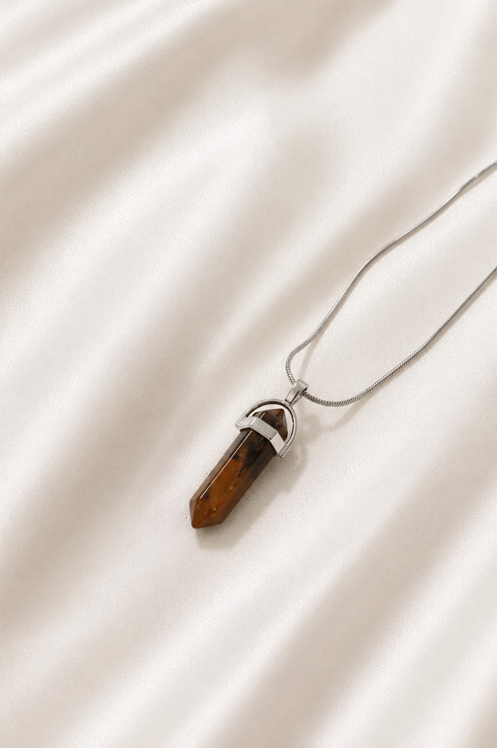 Tiger's Eye Pencil Necklace