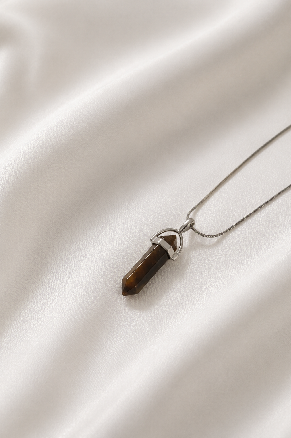Tiger's Eye Pencil Necklace