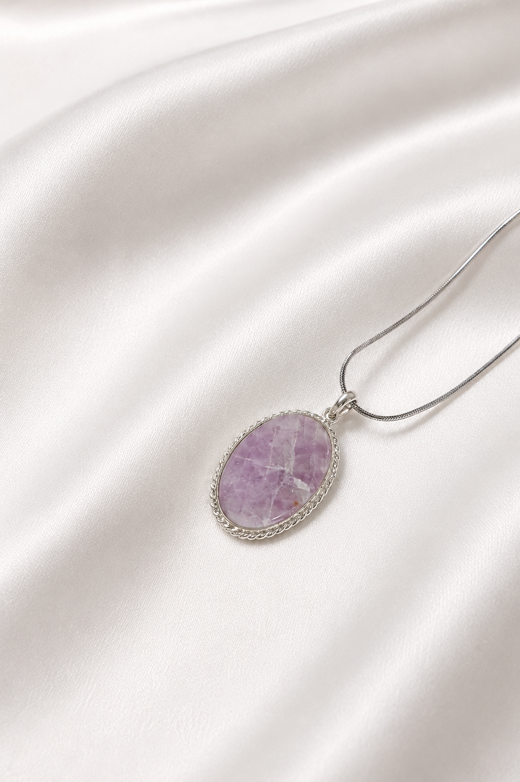 Kunzite Oval Necklace