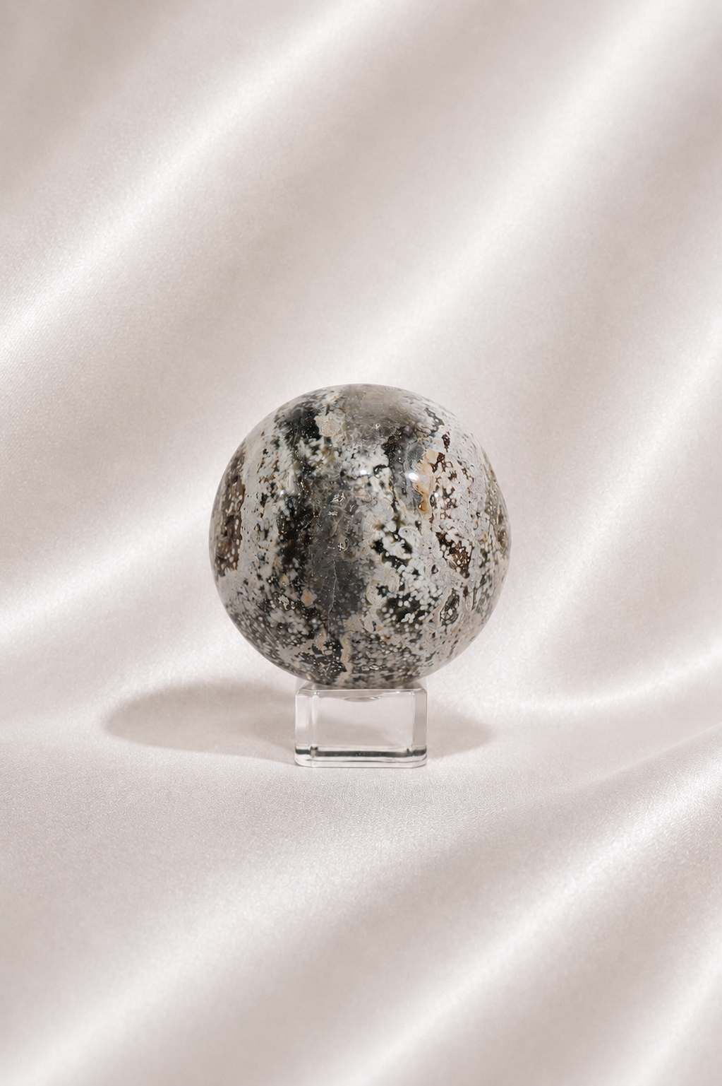 Orbicular Ocean Jasper Sphere #6