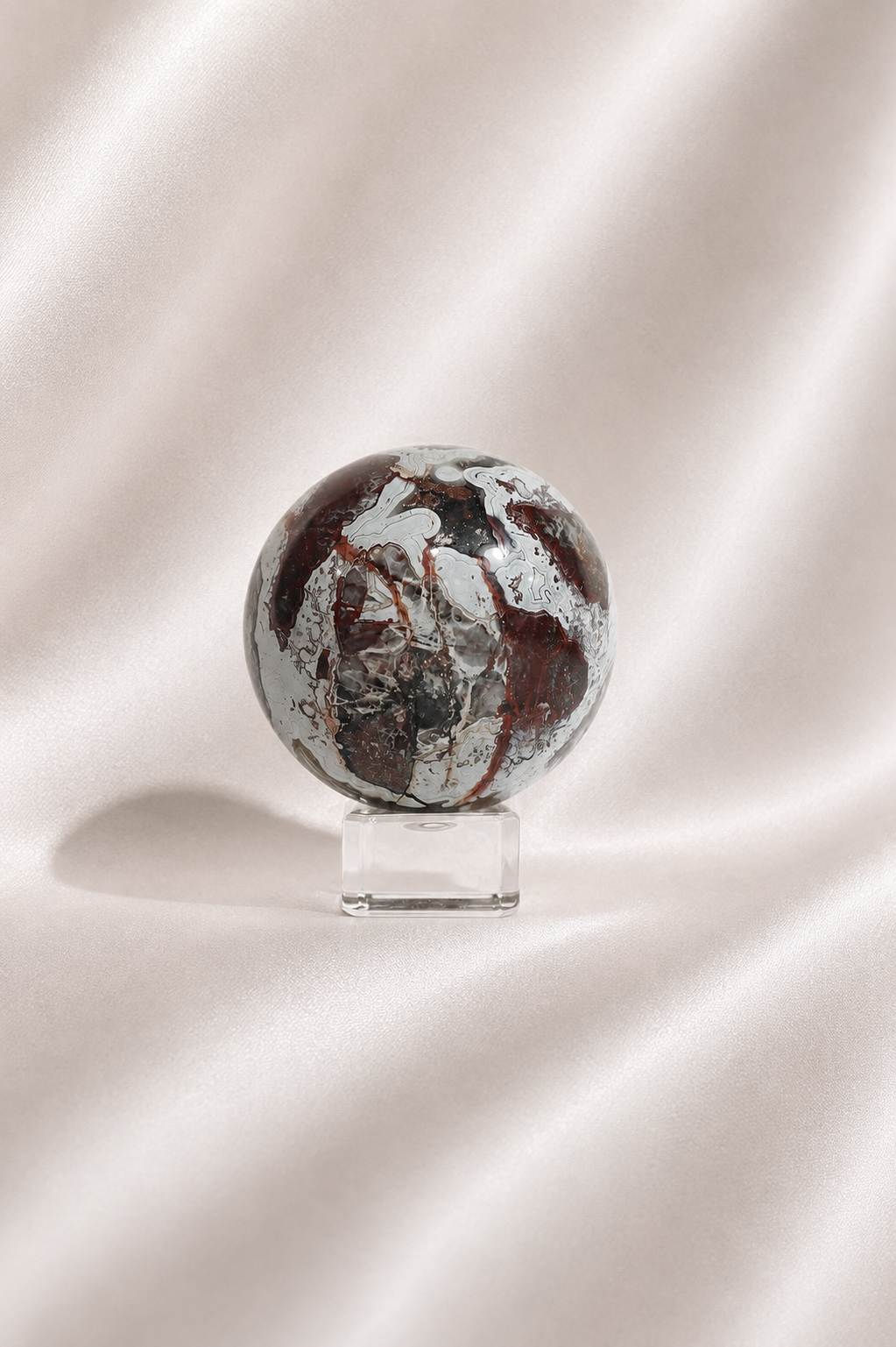 Mexican Crazy Lace Agate Sphere #8
