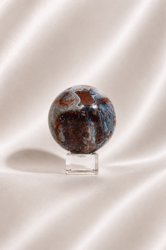 Mexican Crazy Lace Agate Sphere #9