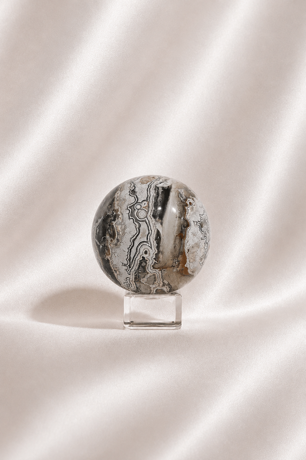 Mexican Crazy Lace Agate Sphere #7