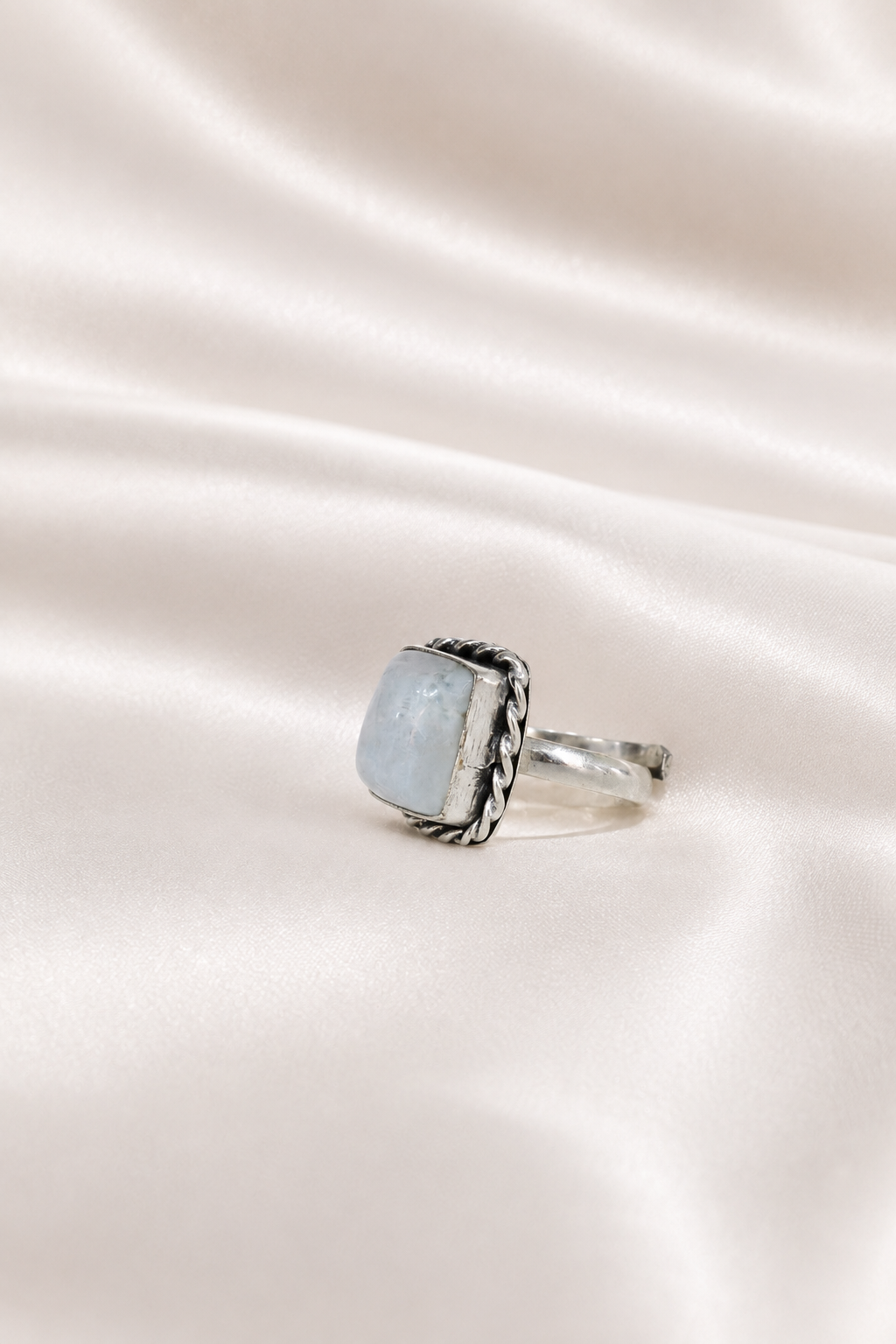 Moonstone Square Ring