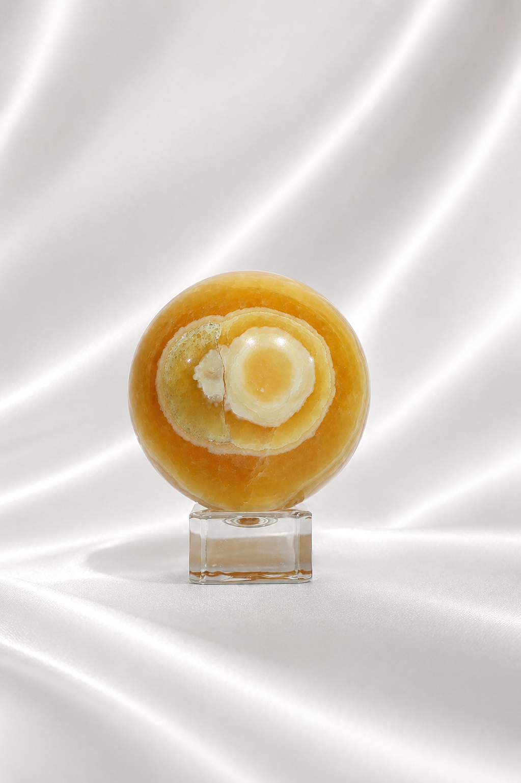 Orange Calcite Sphere #3
