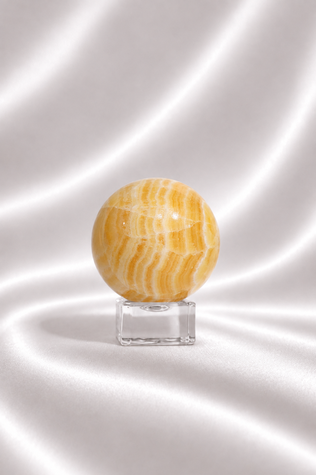 Orange Calcite Sphere #2