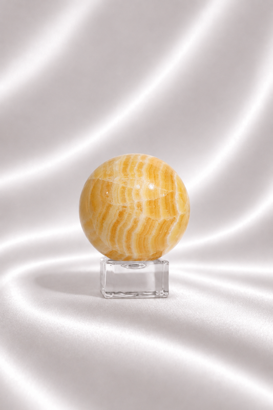 Orange Calcite Sphere #2