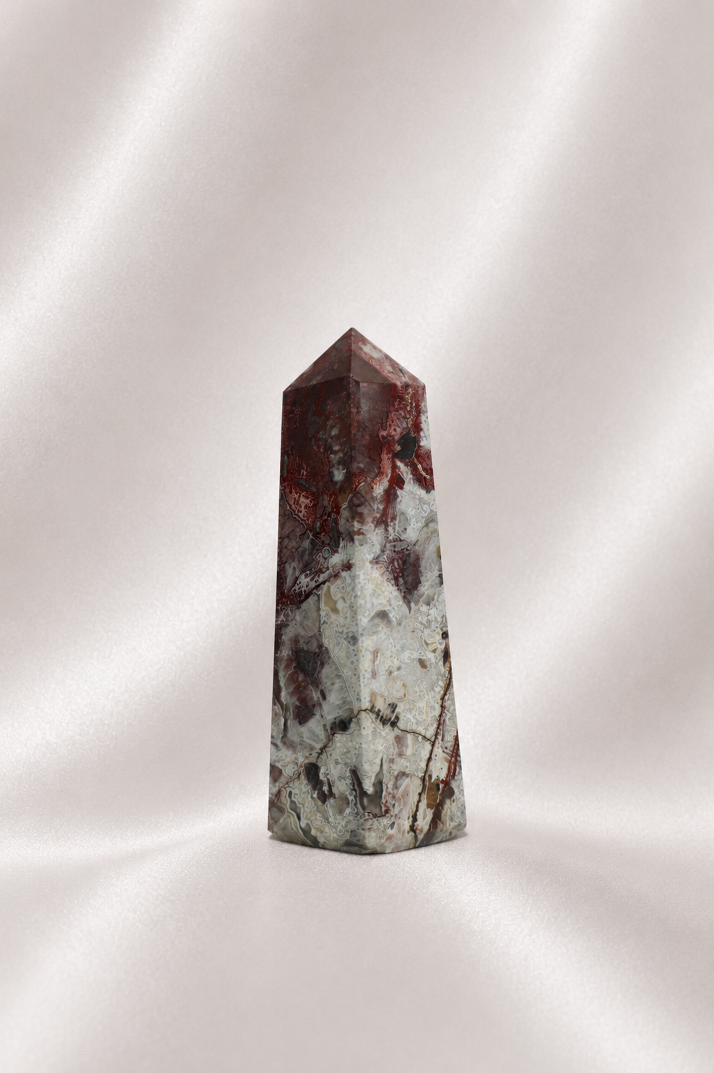 Mexican Crazy Lace Agate Tower #24