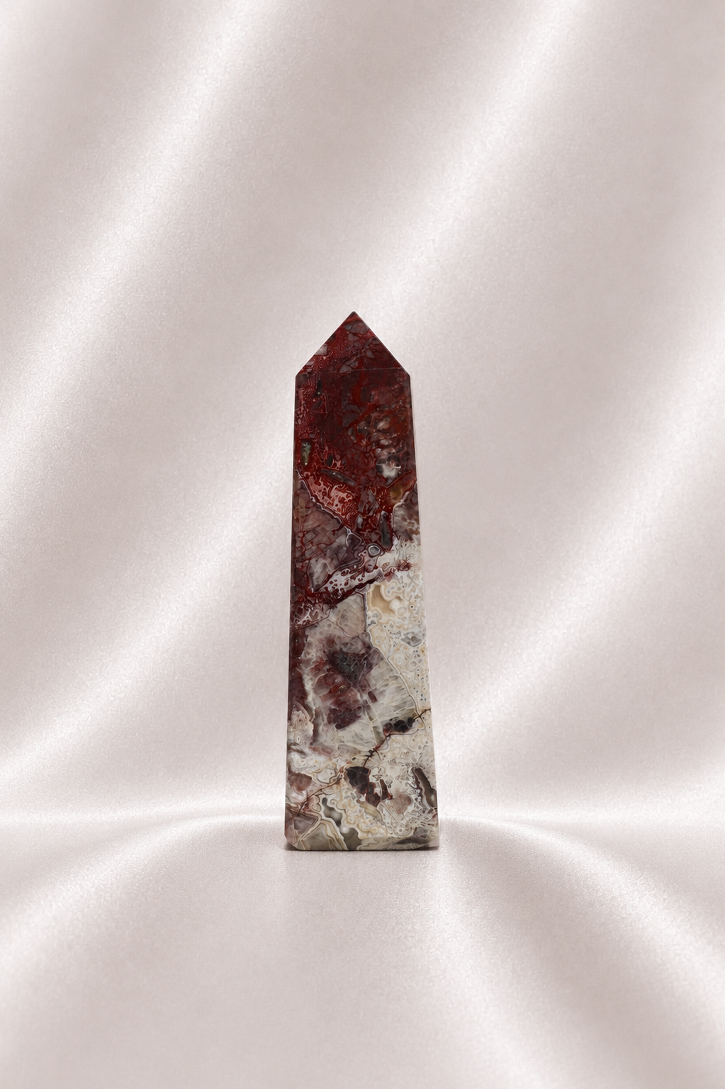 Mexican Crazy Lace Agate Tower #24