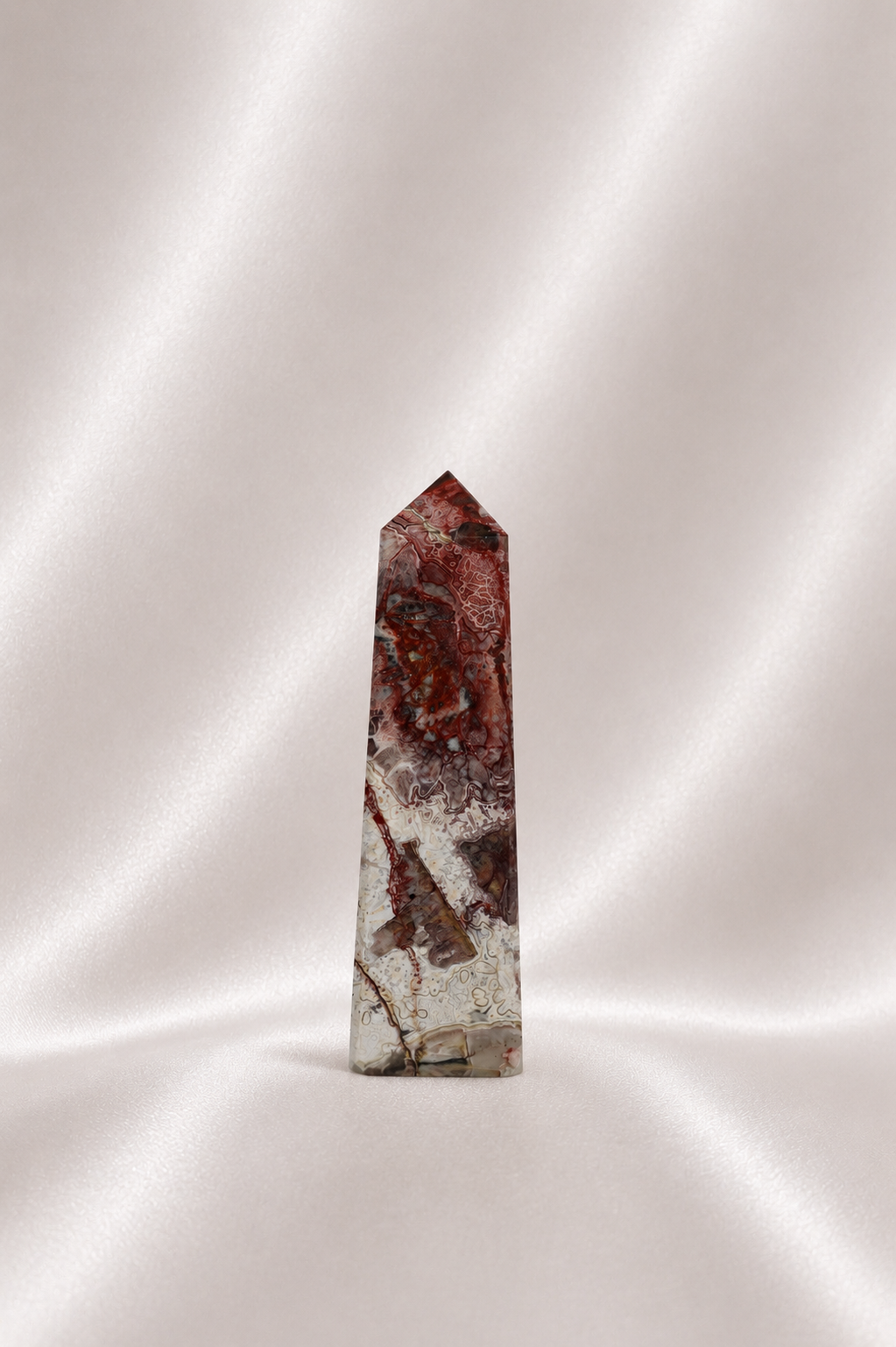 Mexican Crazy Lace Agate Tower #24