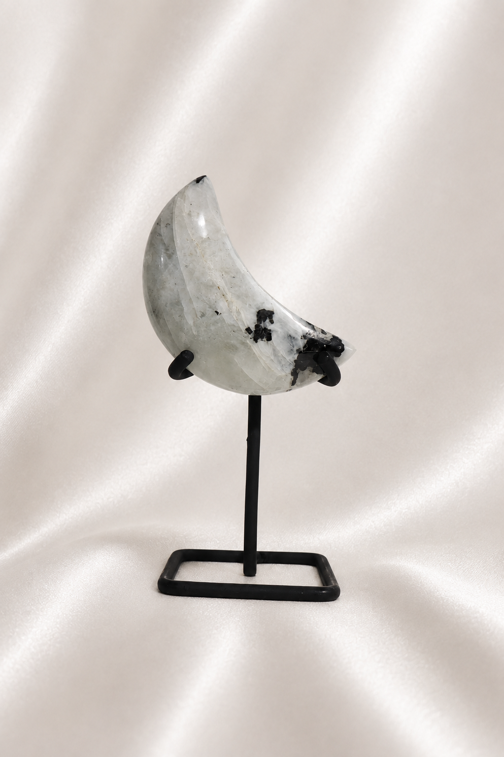 Rainbow Moonstone Moon on Stand #3