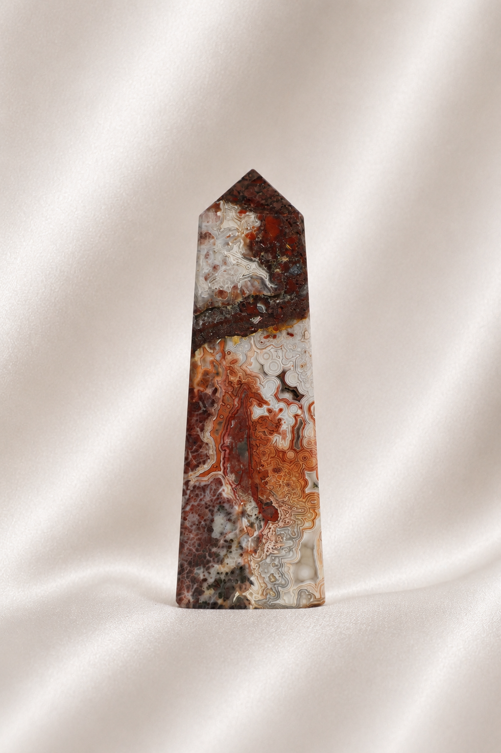 Mexican Crazy Lace Agate Tower #29