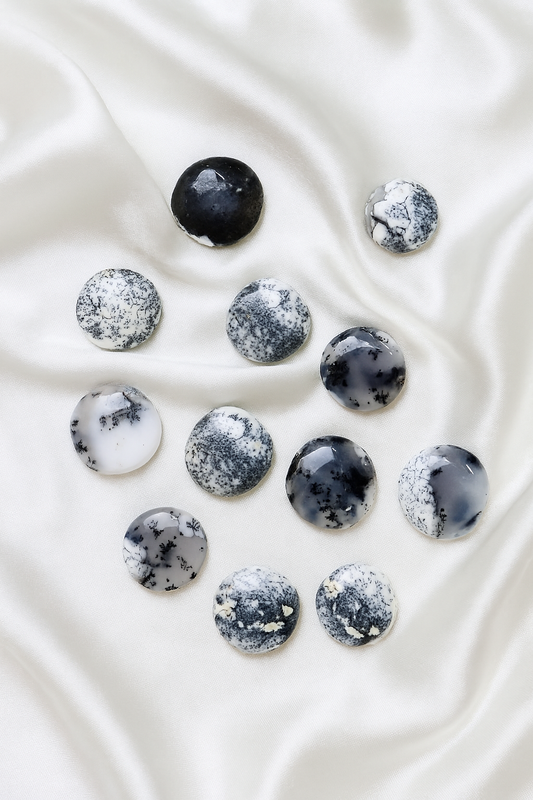 Dendritic Opal Flat Stones