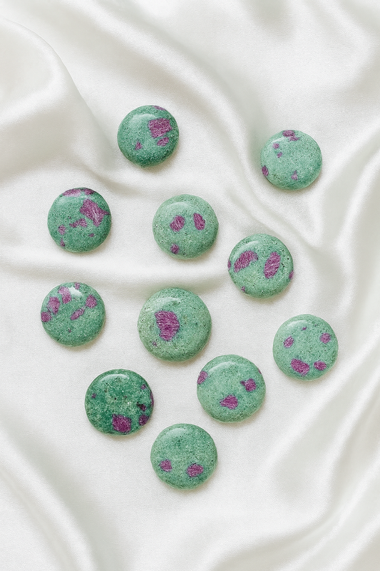 Ruby Zoisite Flat Stones