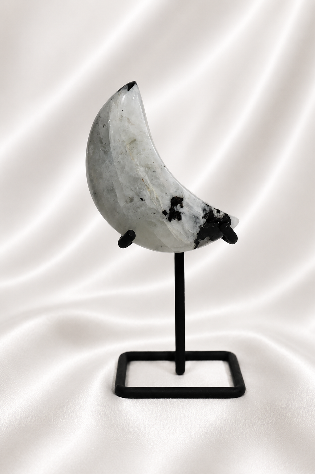 Rainbow Moonstone Moon on Stand #3