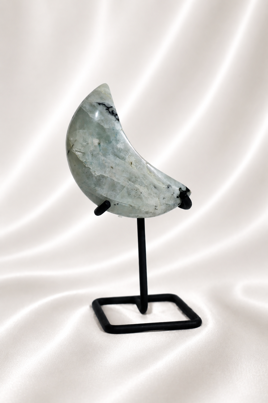 Rainbow Moonstone Moon on Stand #3