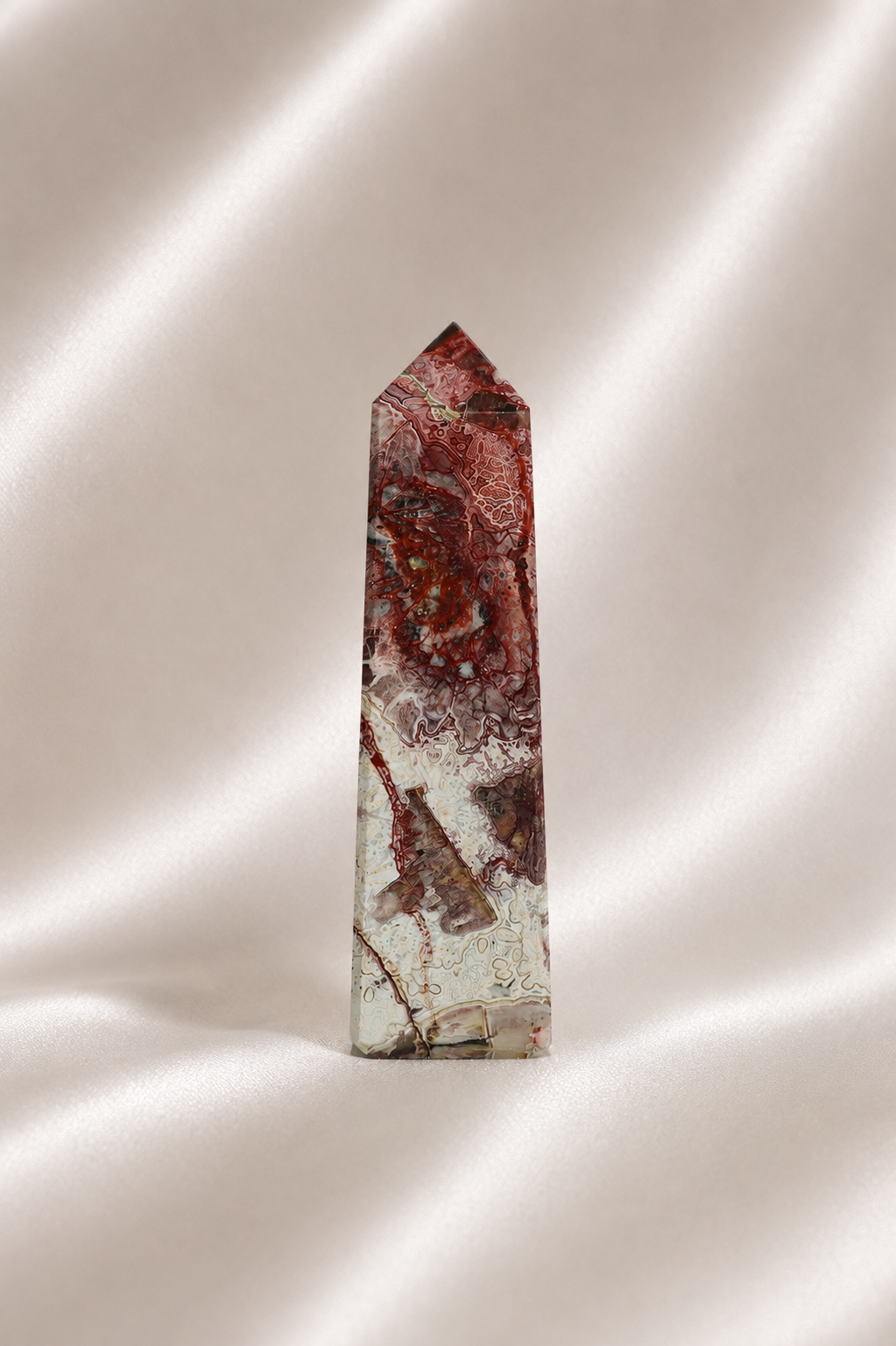 Mexican Crazy Lace Agate Tower #24