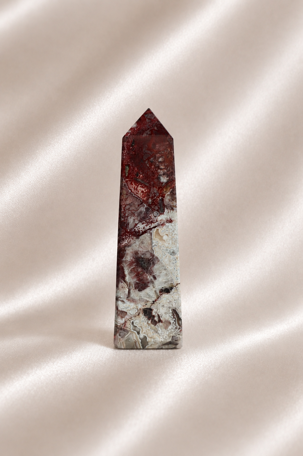 Mexican Crazy Lace Agate Tower #24