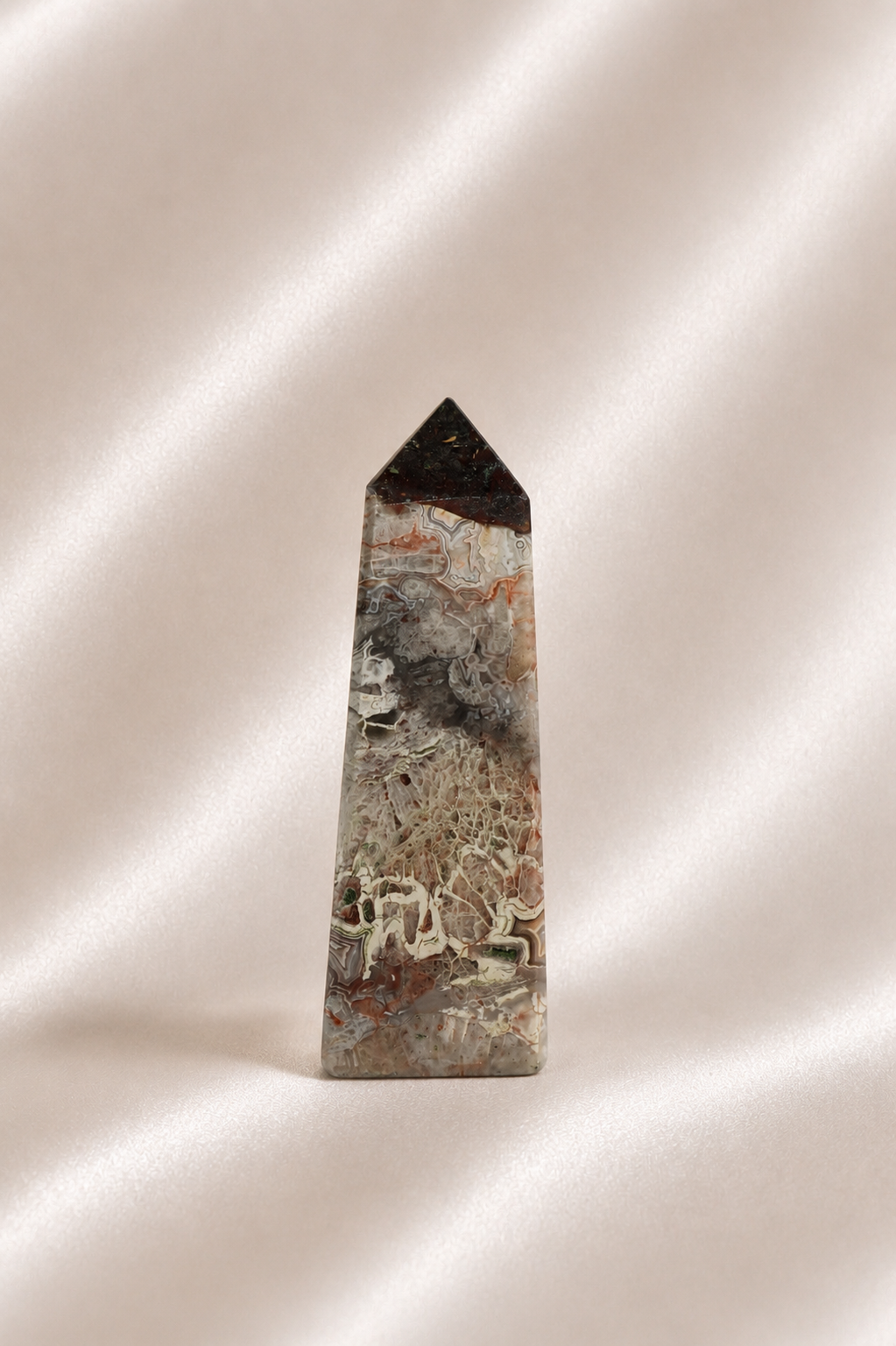 Mexican Crazy Lace Agate Tower #26
