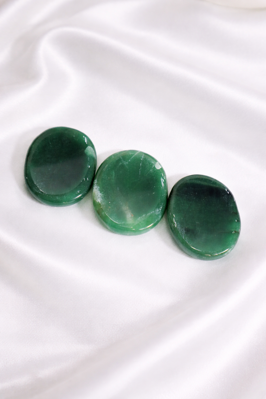 Nephrite Green Jade Worry Stones