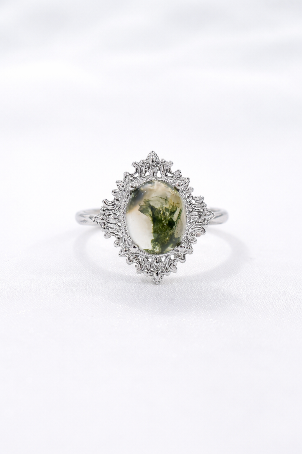 Moss Agate Ring