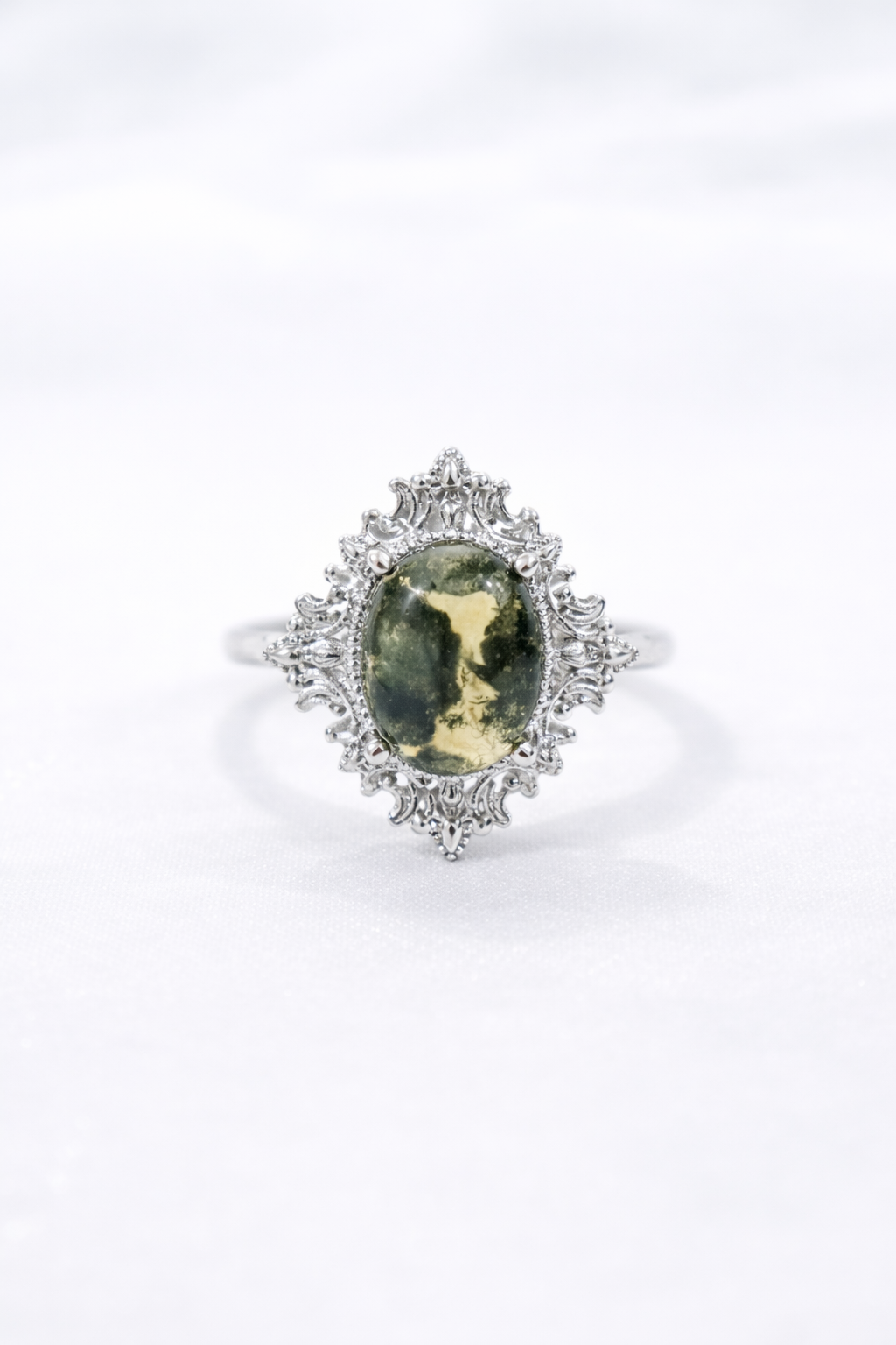 Moss Agate Ring